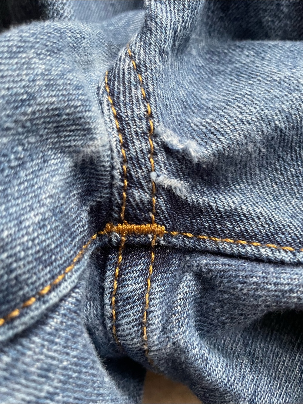 Levi's 501 Men's Dark‎ Blue Relaxed Straight Jeans Size 35x30 - Picture 8 of 13